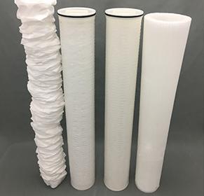 مزايا خراطيش تدفق عالية مطوي شعاعي